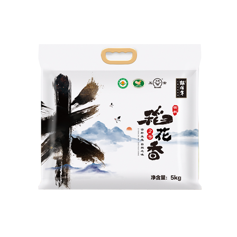 粮佰年 五常有机稻花香2号大米5kg