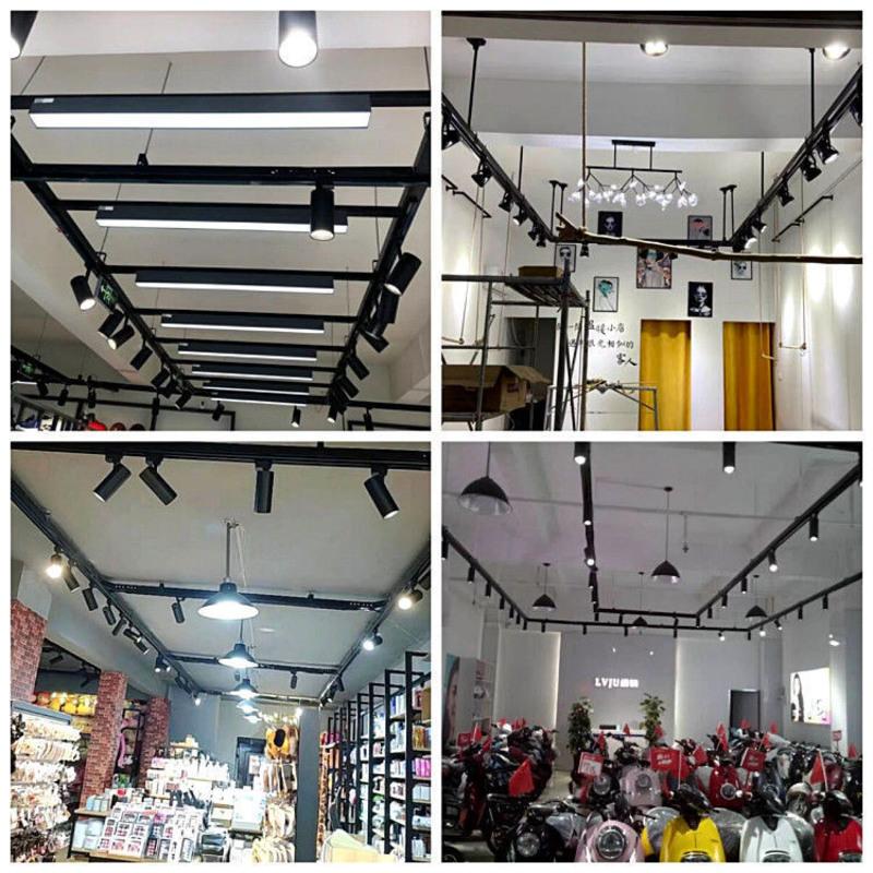 商用led轨道灯吊杆桥架射灯桥架轨道条可悬挂吊架超市吊顶灯桥架 咨询