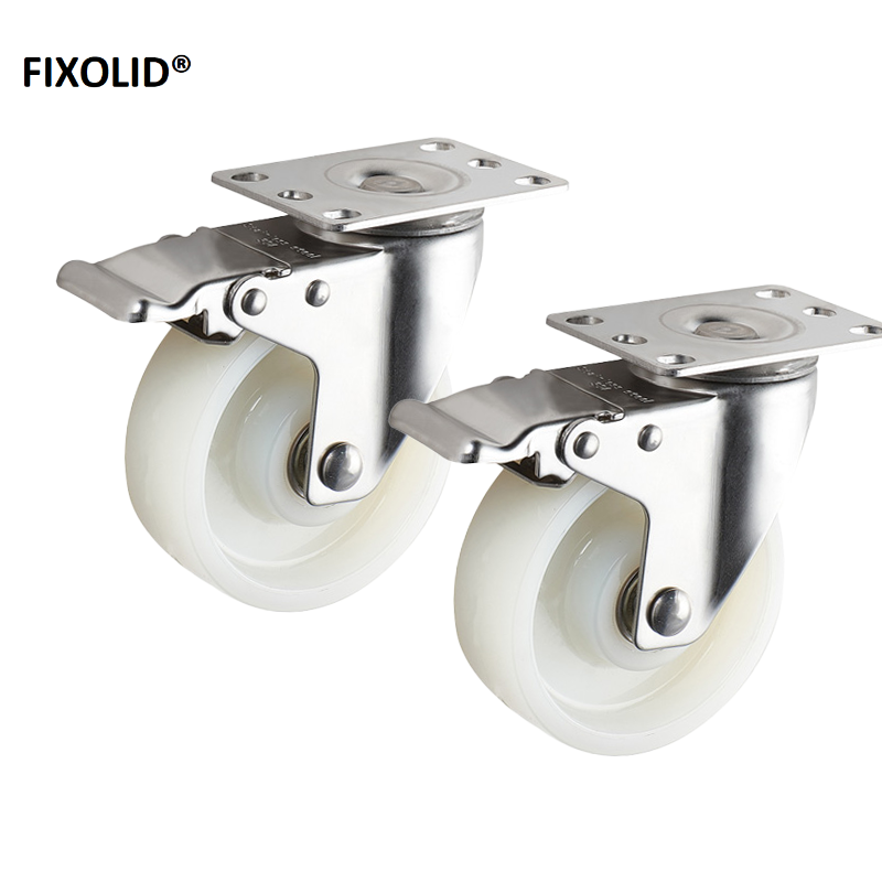 FIXOLID 尼龙脚轮万向带刹车 5寸 个高清大图