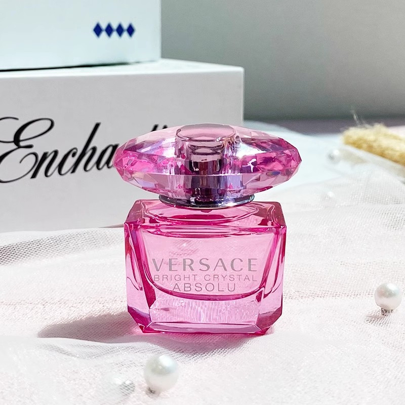 范思哲versace香水臻挚粉钻女士浓香水5ml2q版小样无喷花果香持久留香