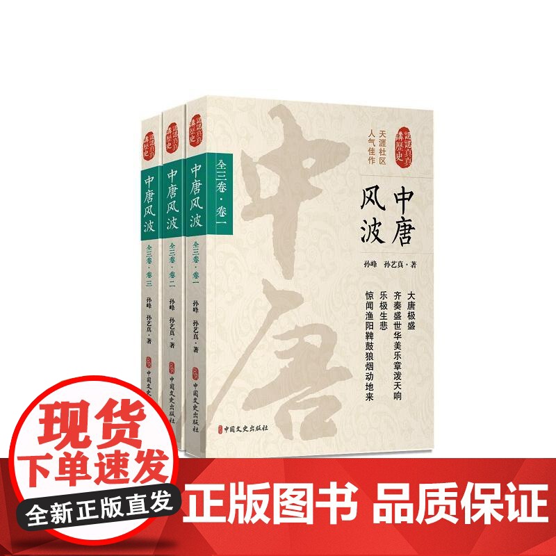 中唐风波·第三卷(认认真真讲历史) 孙峰 中国文史出版社 正版书籍高清大图