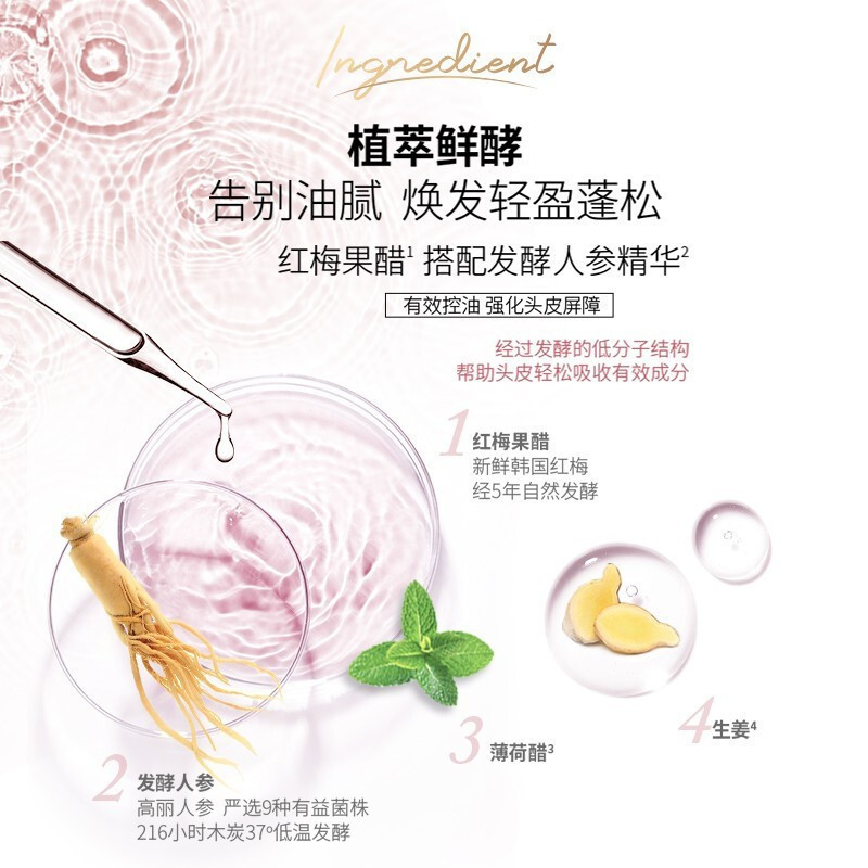 吕(Ryo)植萃鲜酵轻盈蓬松护发乳400ml(粉吕)