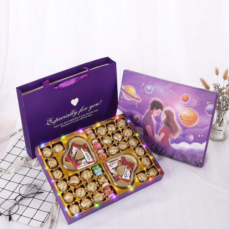 巧克力礼盒装送女友女朋友七夕情人节礼物巧克力520礼物