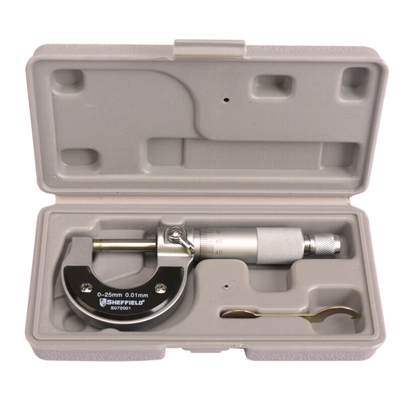 钢盾(SHEFFIELD) S072001 机械式外径千分尺0-25mm