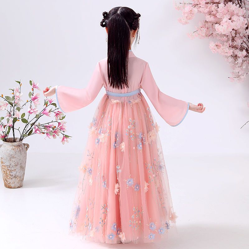 儿童汉服女学生古装连衣裙子仙气古风女童汉服夏装公主汉服仙女裙