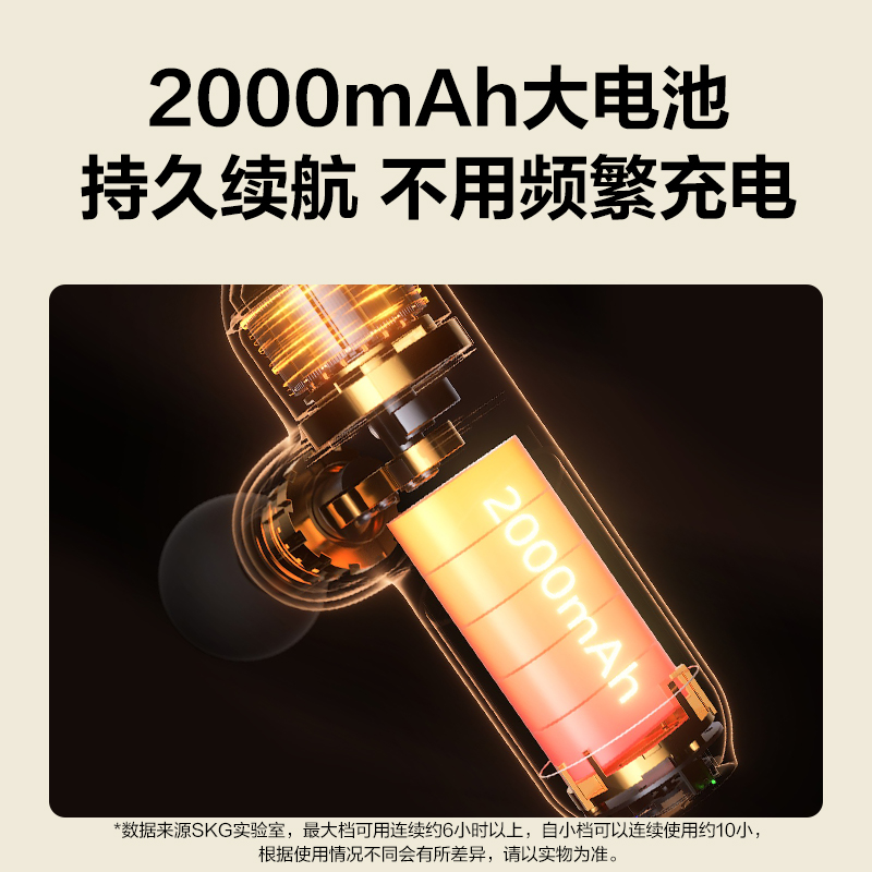 艾诗凯奇(SKG) 筋膜枪F3系列2代尊享款蓝色高清大图