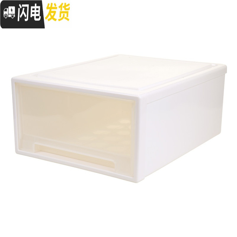 三维工匠透明衣物整理箱衣服收纳柜内衣塑料储物箱衣柜收纳盒高清大图