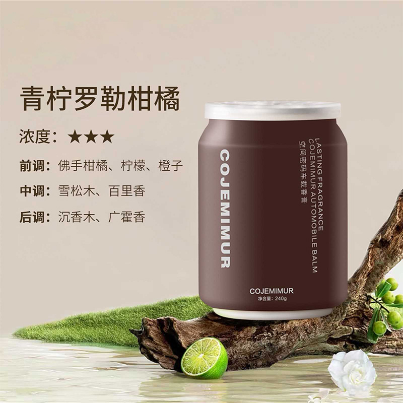 臻远 ZY-ZGTT-88 车载香薰 青柠罗勒柑橘120g高清大图