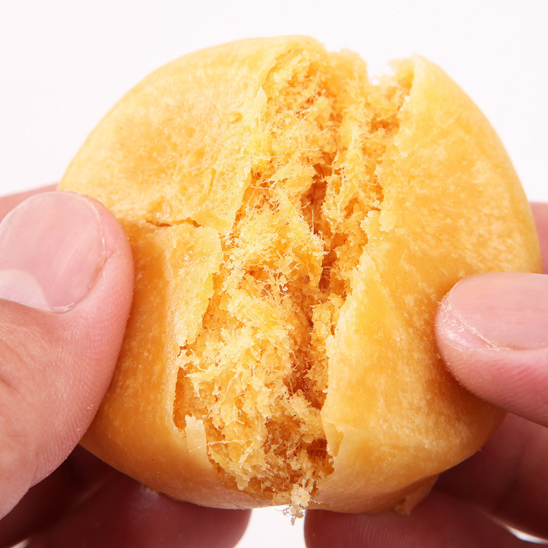 [满199减125元]比比赞肉松饼1000g整箱装早餐宵夜充饥糕点中式糕点 饼类