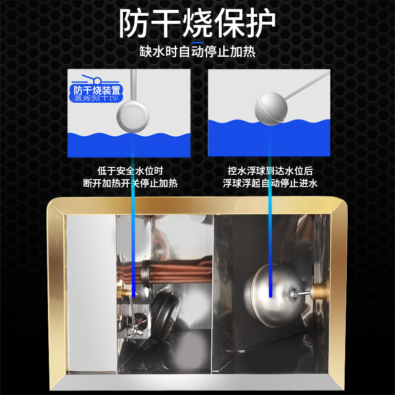 圣托(Shentop)商用二出水开水器 饭店全自动开水炉 不锈钢热水器 DBC03高清大图