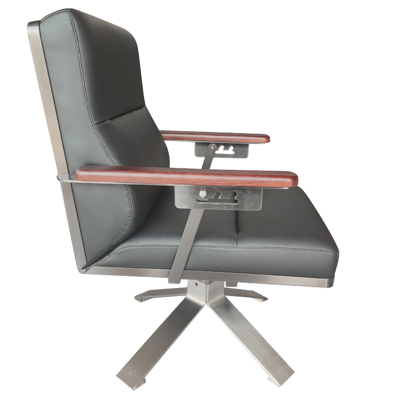 广亿隆办公椅钢制直班椅子旋转升降中靠背座椅65*65*95cm/把高清大图