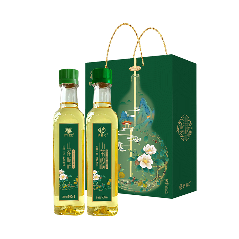 纳福汇 山茶橄榄油礼盒 500ml*2