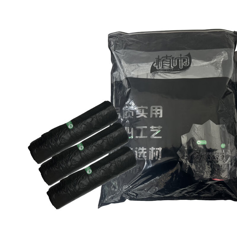 植巾 L230 45*50cm 抽绳款垃圾袋 165个/包 (单位:包) 黑色高清大图