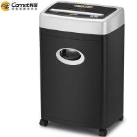 科密(Comet) 3868 碎纸机粉碎机 可碎光盘/卡 5级保密 20L 黑色 2*10MM 20分钟