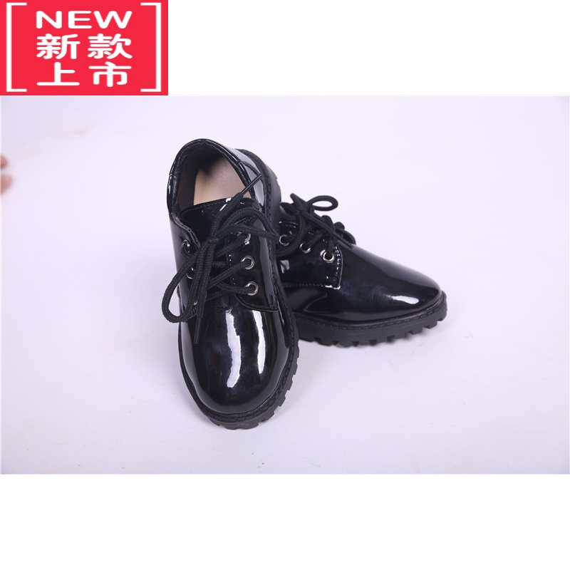 可莉允儿童皮鞋 男英伦风黑皮鞋 校园休闲礼仪学生男童小黑皮鞋演出鞋运动休闲鞋