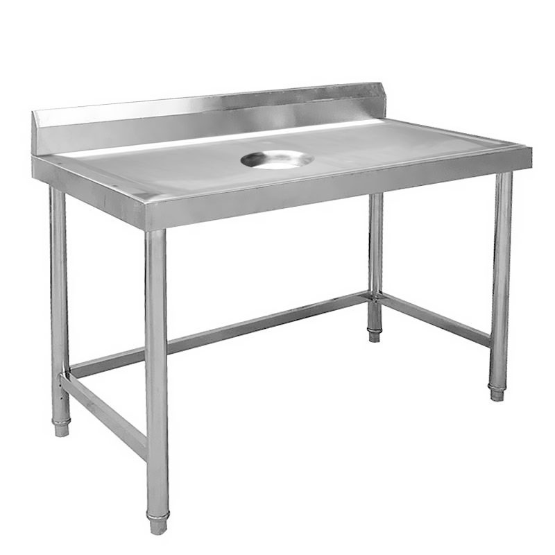 广亿隆定制厨房不锈钢剖杀台收残台加厚 每米WH-SCT1070#D/米