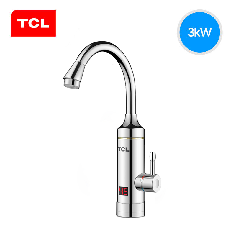 TCL 电热水龙头金属数显双手柄厨房加热速热即热式水龙头多处可用免储水 下进水TDR-30EXY高清大图