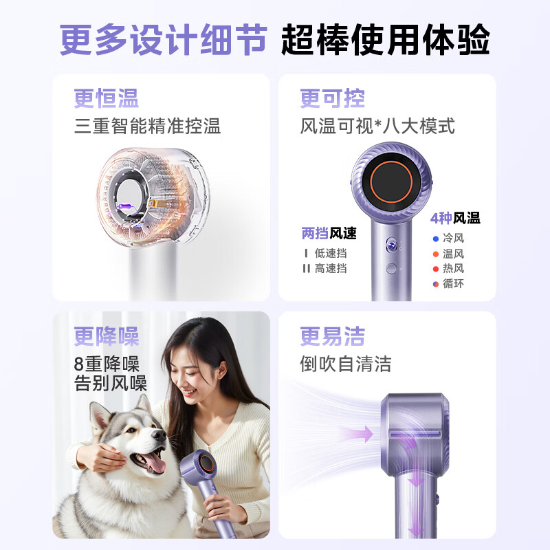 美的(Midea)电吹风机 FG209 流光白(单位:个)高清大图