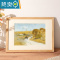 敬平实木画框装裱木质相框挂墙四4k8k八开水彩素描a3a4纸油画框架18寸 复古木纹 16寸挂墙[内径30.5*40.6