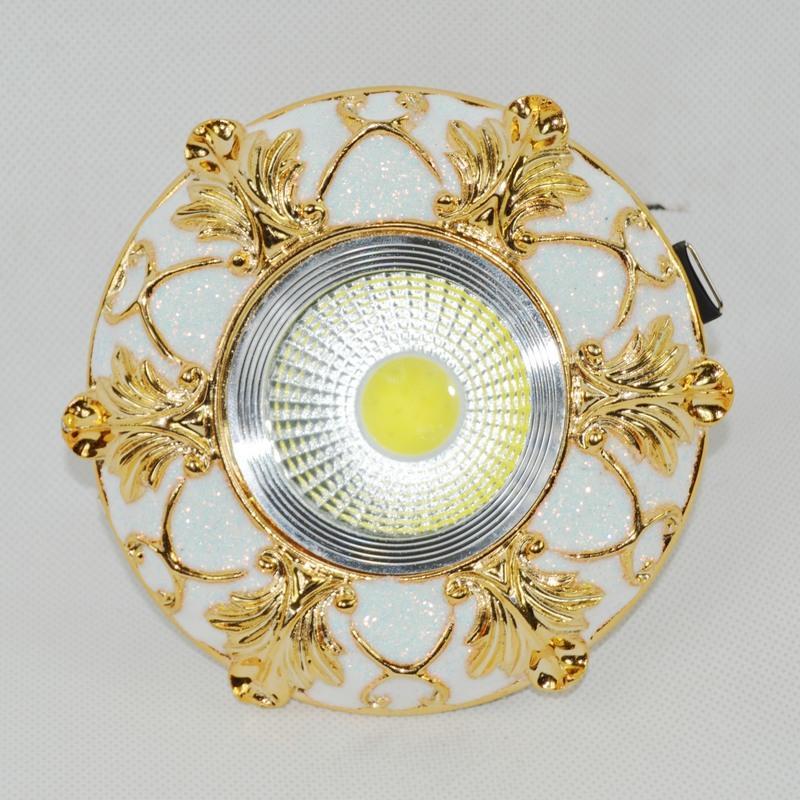 天花灯欧式射灯3w5w客厅过道树脂三色变光75猫眼牛眼孔灯筒灯白光4号3