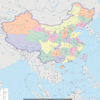 得力 布制地图可收放 1.1*1.5 1个
