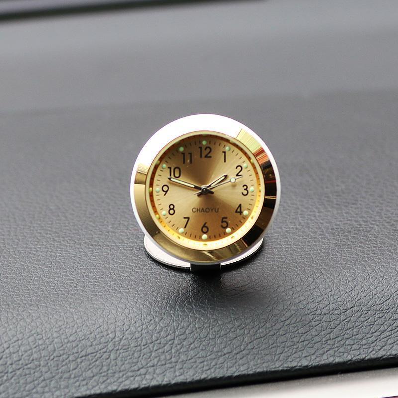 夜光车载时钟汽车温度计车用电子表车内钟表时间表钟电子钟石英表时间