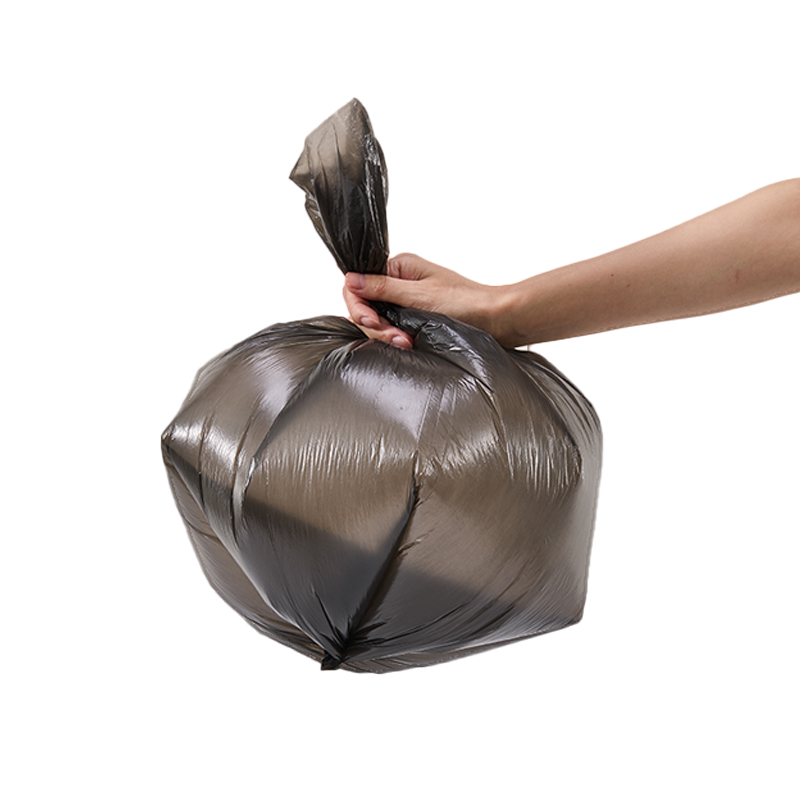 齐心 ZL0001 大号加厚平口垃圾袋 50*60cm 15L 30只 黑 1卷装高清大图