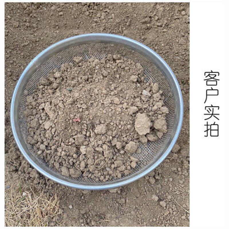 直径42厘米孔距3毫米 圆形加固铁筛网家用粮食谷物筛园艺土壤筛砂石过滤筛煤炭筛菜籽筛