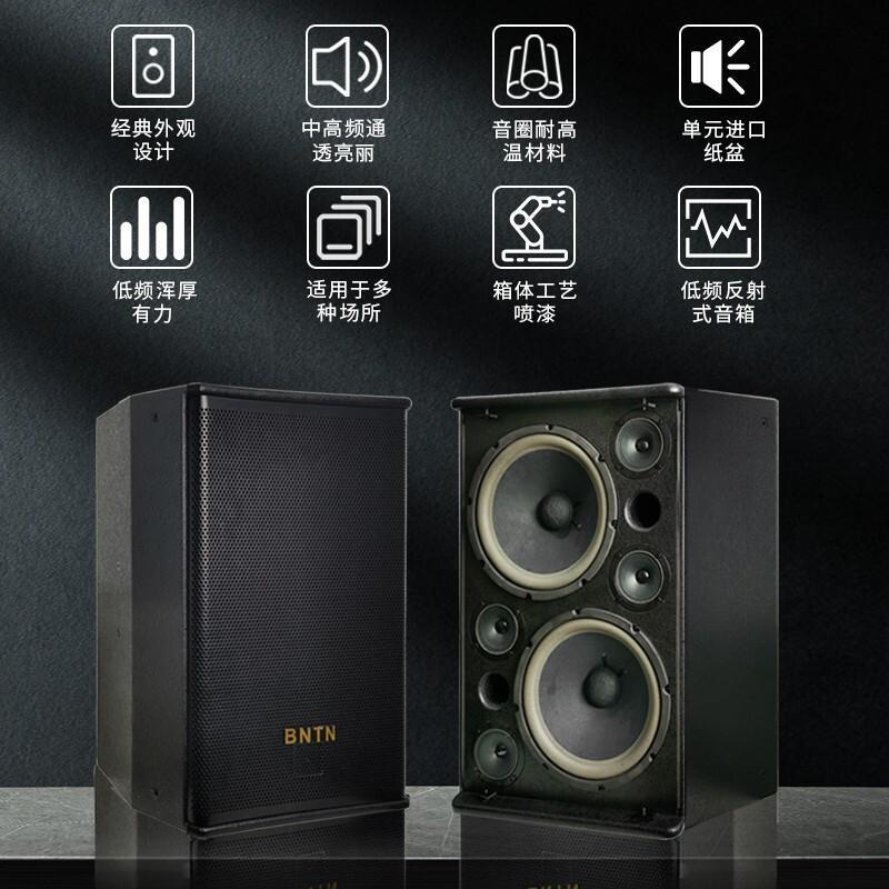 奔腾(BNTN)家庭ktv音响套装家庭影院卡拉OK家用点歌机会议客厅舞台演出音箱酒吧音响8100功放一拖四机柜4.1套装