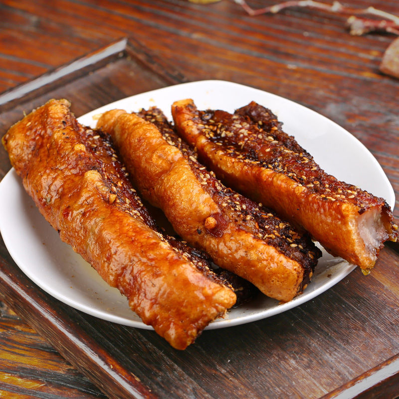 脆皮烤肉 烤五花肉 香酥猪肉即食好吃的网红特产肉食熟食