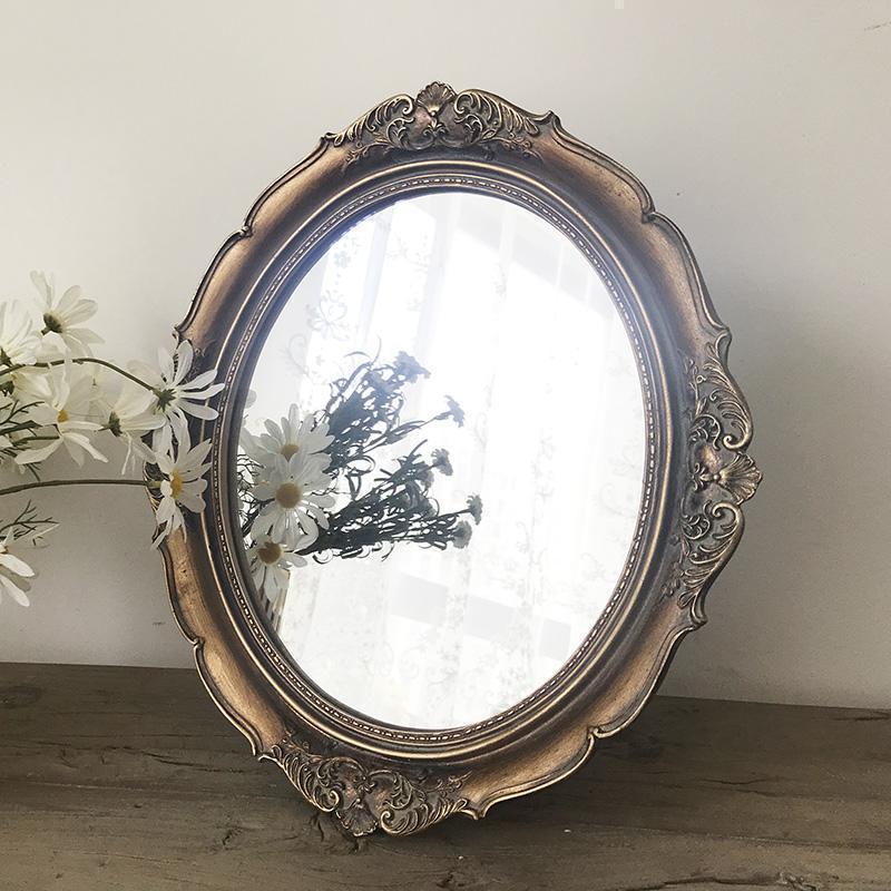 森美人jz001法式欧式复古镜子梳妆化妆镜装饰壁挂托盘收纳摆件婚庆