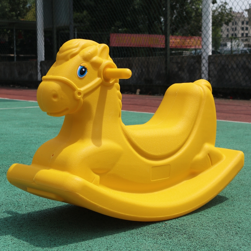 智扣幼儿园小木马儿童摇摇马防摔塑料摇木马防侧翻婴幼儿宝宝户外玩具