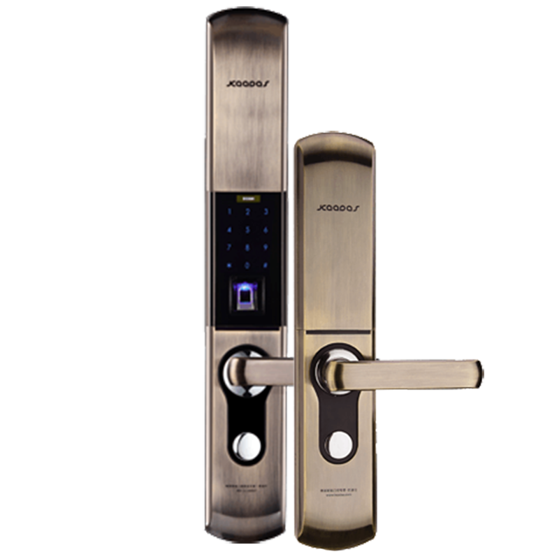 kaadas凯迪仕智能锁9113指纹密码锁家用防盗门锁电子门锁青古铜参数