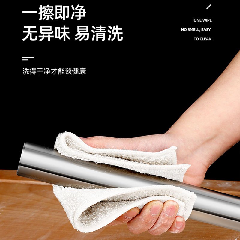 康巴赫304食品级不锈钢擀面杖家用小号擀面棍烘焙面条饺子皮专用高清大图