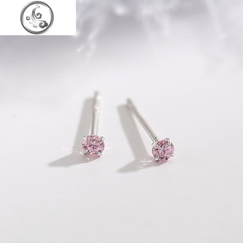 925纯银迷你耳钉 超小精致日韩版简约耳骨钉学生养耳洞耳饰女 JiMi图片