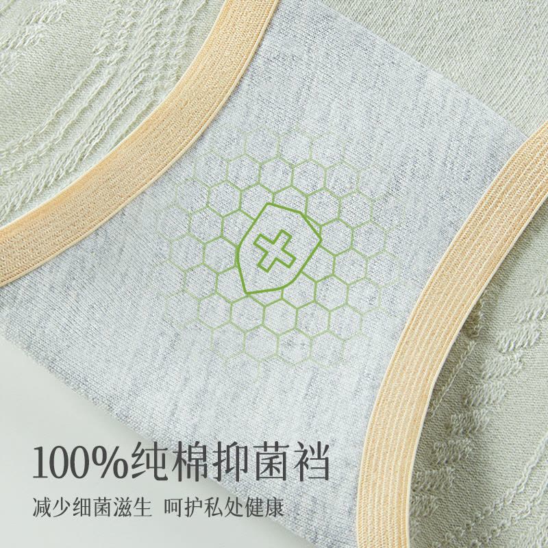 恒源祥女士纯棉内裤少女棉季薄款性感透气无痕三角短裤头图片