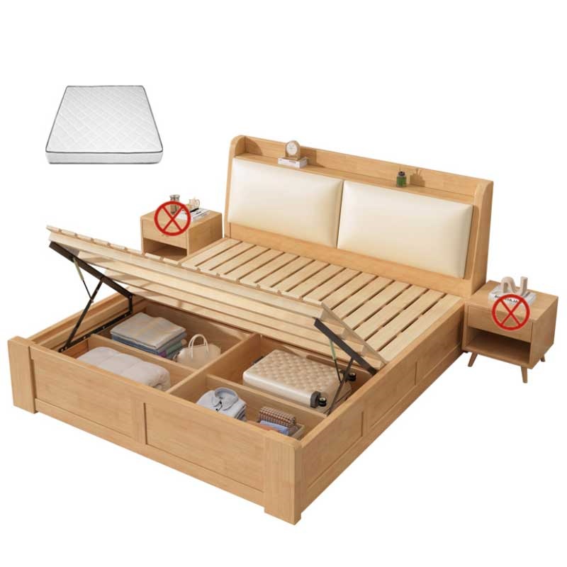 实木储物床床箱 储物床高清大图