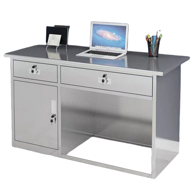 景福达不锈钢写字台100*60*75cm张高清大图