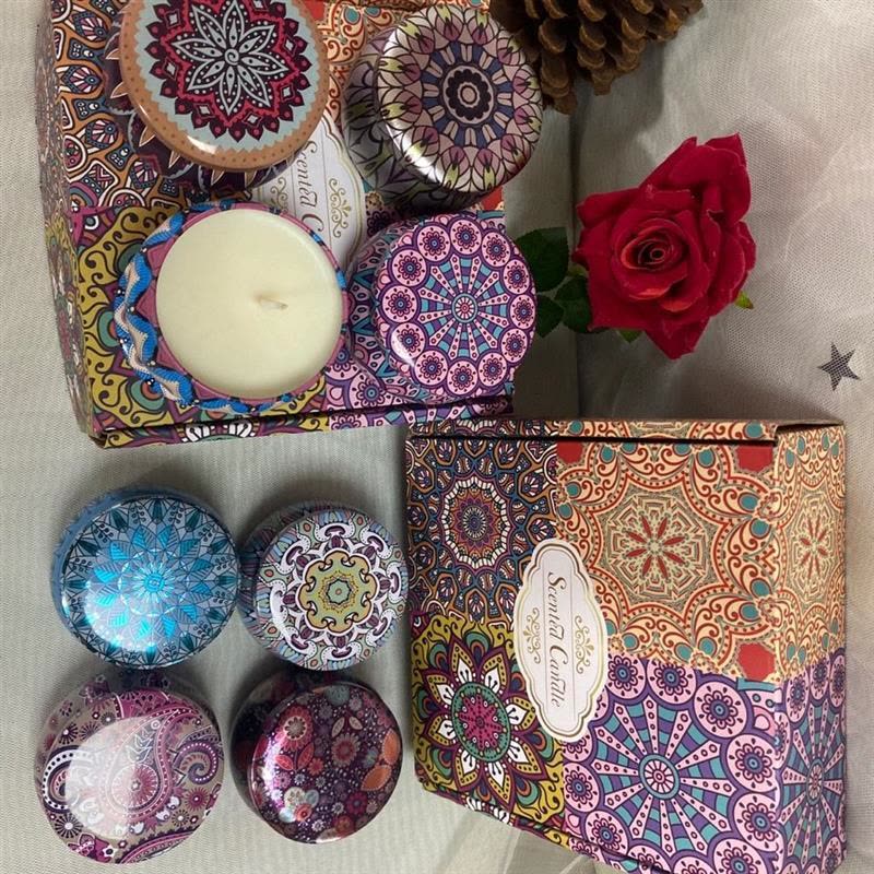 香橙味水果味持久熏香 燃烧32小时花款随机发香味任选|无烟香薰蜡烛家用卧室驱蚊香氛安神助眠净化空气薰衣草檀香礼物女图片