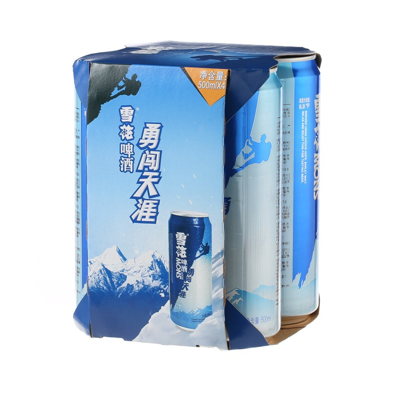 雪花啤酒勇闯天涯拉罐四连包500ml*4听(不兑奖)