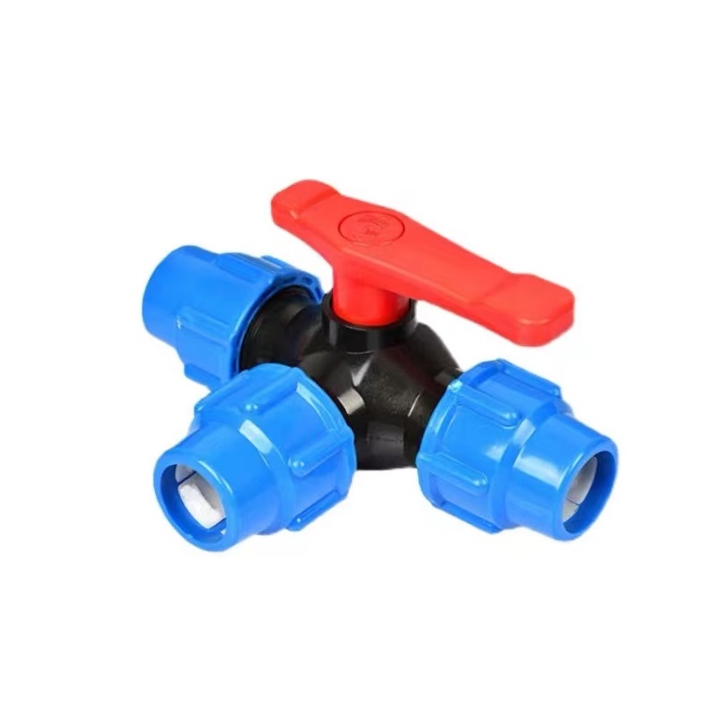 伟鹏双兴 PE快接三通球阀 25蓝色(6分)个高清大图