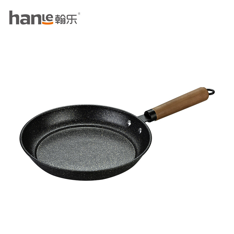 翰乐HL-T06麦饭石不粘可用铁铲煎盘26cm高清大图