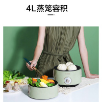 苏泊尔(SUPOR)电蒸锅多功能家用电火锅 蒸包子锅 电煮锅电热锅双层6.5L大容量可拆洗 过热保护 ZN22YC813