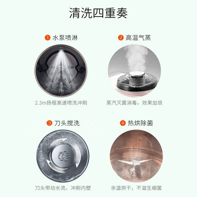九阳 K1Spro 豆浆机 破壁免滤破壁机家用多功能全自动免手洗料理打磨咖啡机米糊机 升级版豆浆机高清大图