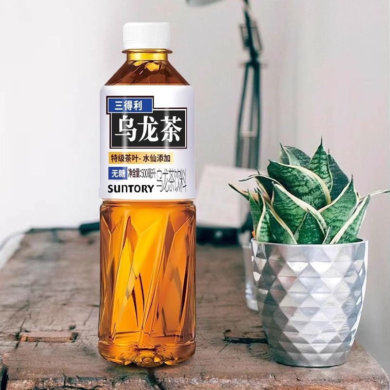 三得利无糖乌龙茶饮料500ml*12瓶0脂肪特级茶叶健康茶饮料高清大图