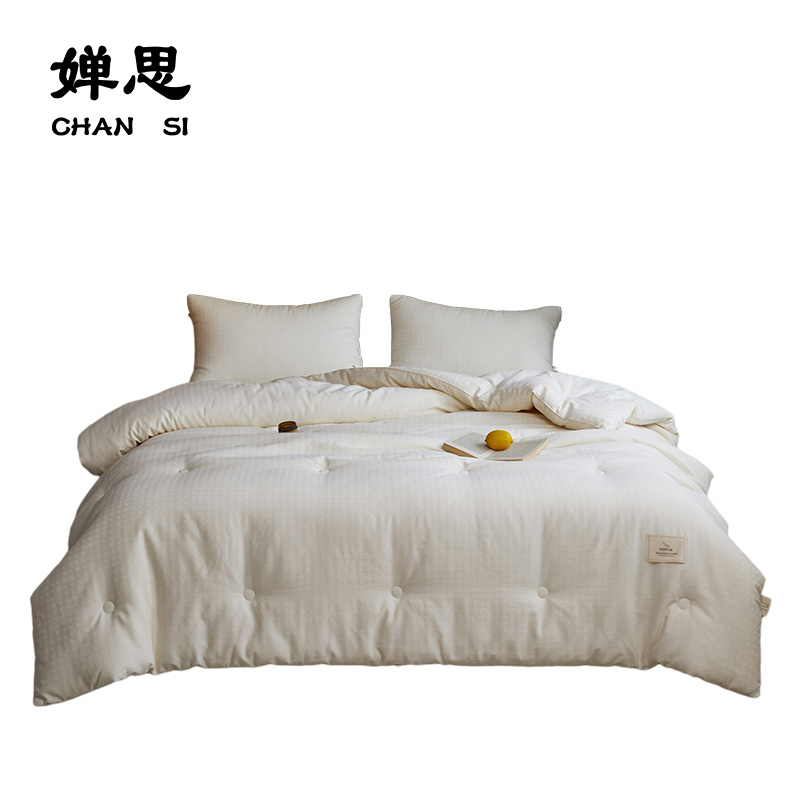 婵思 简约时尚生态棉大豆春秋被高清大图