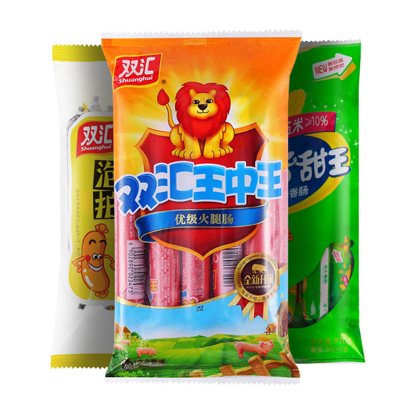 双汇火腿肠王中王30g*8支*+润口香甜王30g*8支+泡面拍档30g*8只 [共计24根]