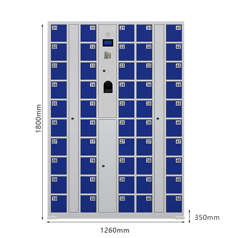 臻远 ZY-SJGB-31 手机充电柜寄存柜电子设备管理柜存包柜 50门指纹款高清大图