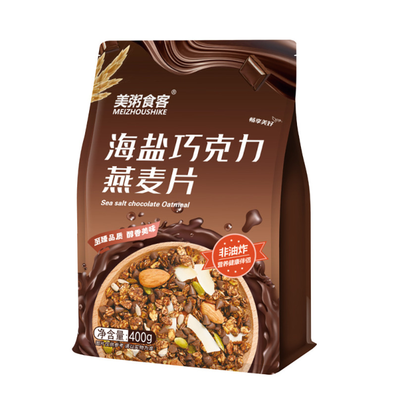 美粥食客 海盐巧克力烘焙麦片400g*2袋装