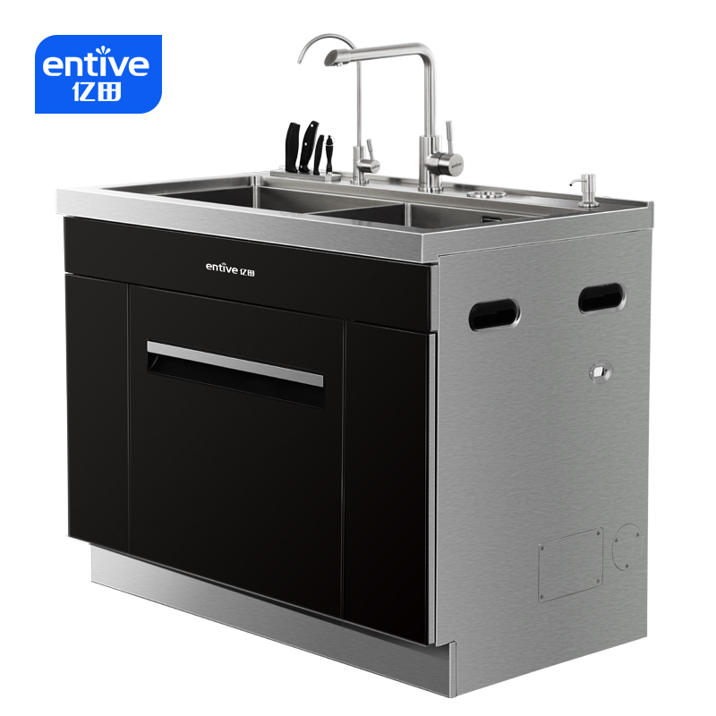 entive亿田xe100多功能全自动嵌入式家用集成式水槽洗碗机